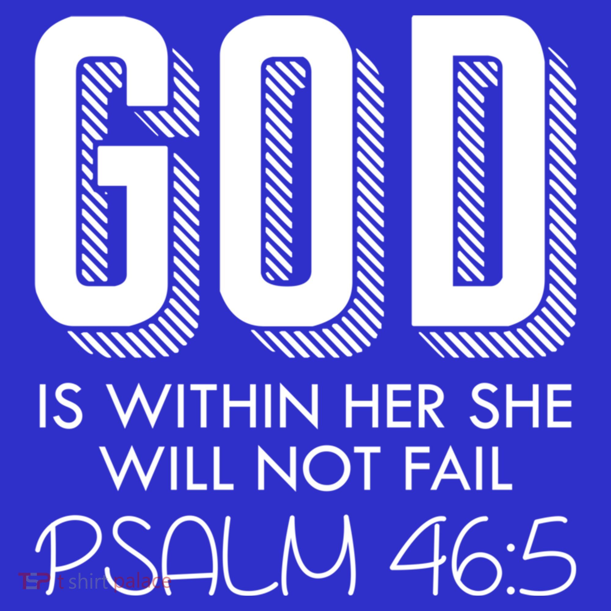 God Is Within Her She Will Not Fail Prayer Cool Gift Tank Top