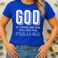 God Is Within Her She Will Not Fail Prayer Cool Gift Women's T-Shirt thumb 2
