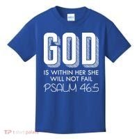 God Is Within Her She Will Not Fail Prayer Cool Gift Kids T-Shirt thumb 0