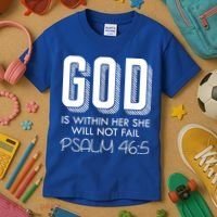 God Is Within Her She Will Not Fail Prayer Cool Gift Kids T-Shirt thumb 3