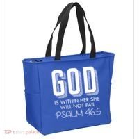 God Is Within Her She Will Not Fail Prayer Cool Gift Tote Bag thumb 2
