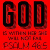 God Is Within Her She Will Not Fail Prayer Cool Gift Santa Hat thumb 1