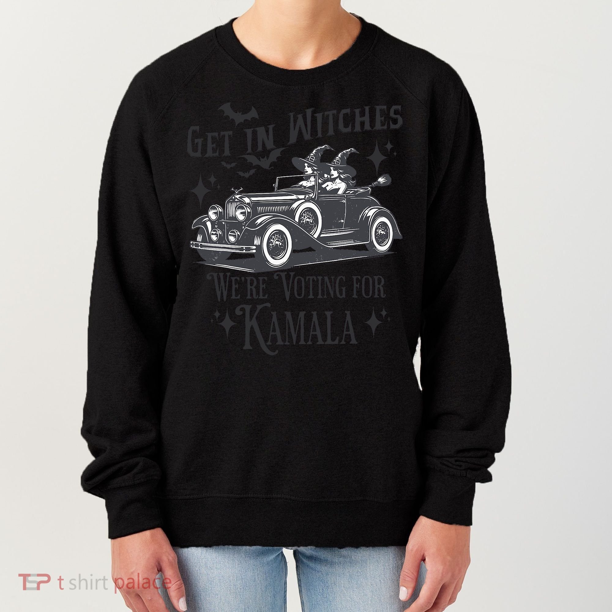 Get In Witches WeRe Voting For Kamala Halloween Harris Women's Sweatshirt