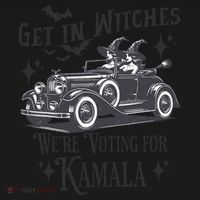 Get In Witches WeRe Voting For Kamala Halloween Harris Tote Bag thumb 4