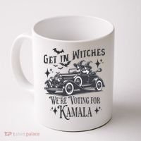 Get In Witches WeRe Voting For Kamala Halloween Harris Coffee Mug thumb 0