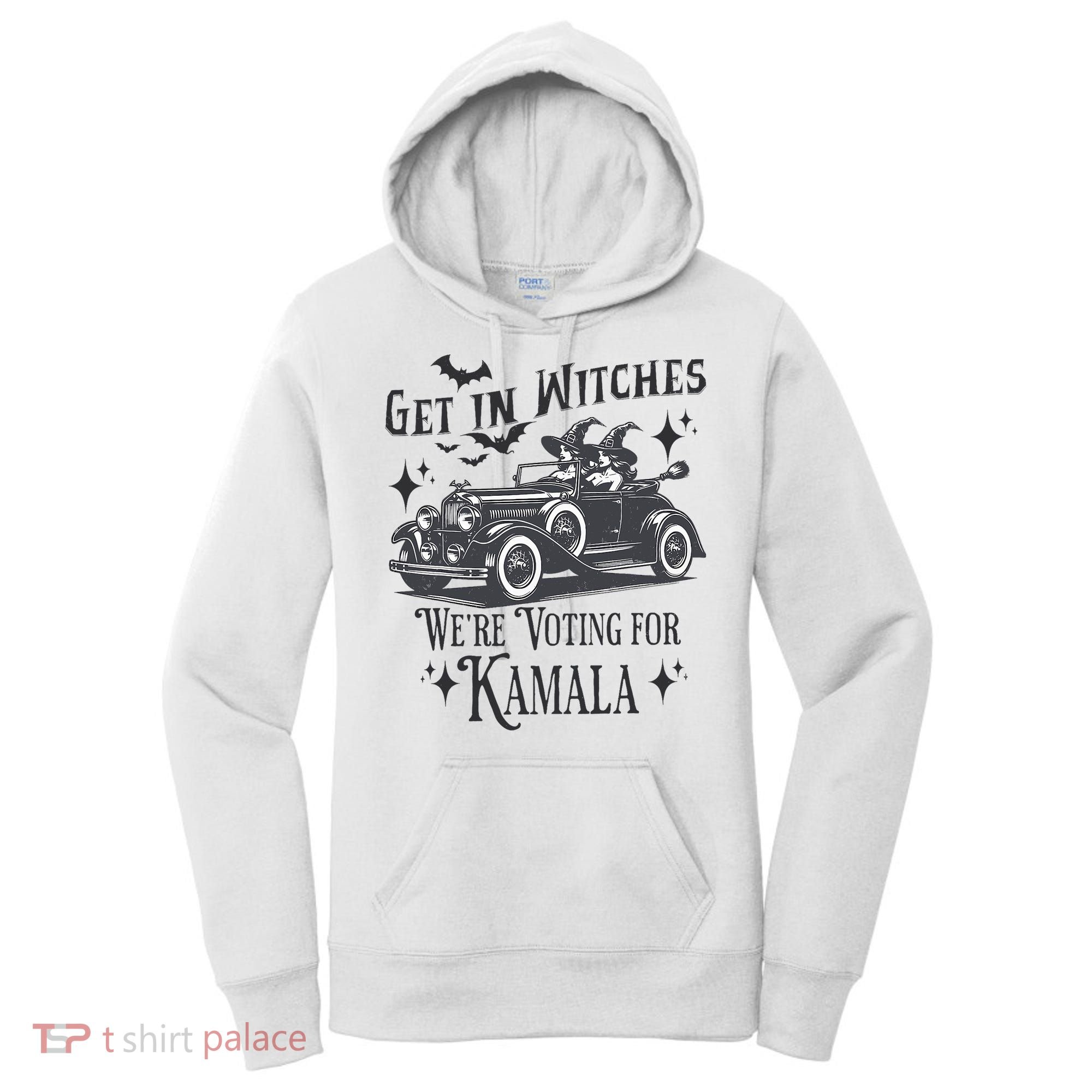 Get In Witches WeRe Voting For Kamala Halloween Harris Women's Hoodie