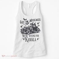 Get In Witches WeRe Voting For Kamala Halloween Harris Women's Tank Top thumb 0
