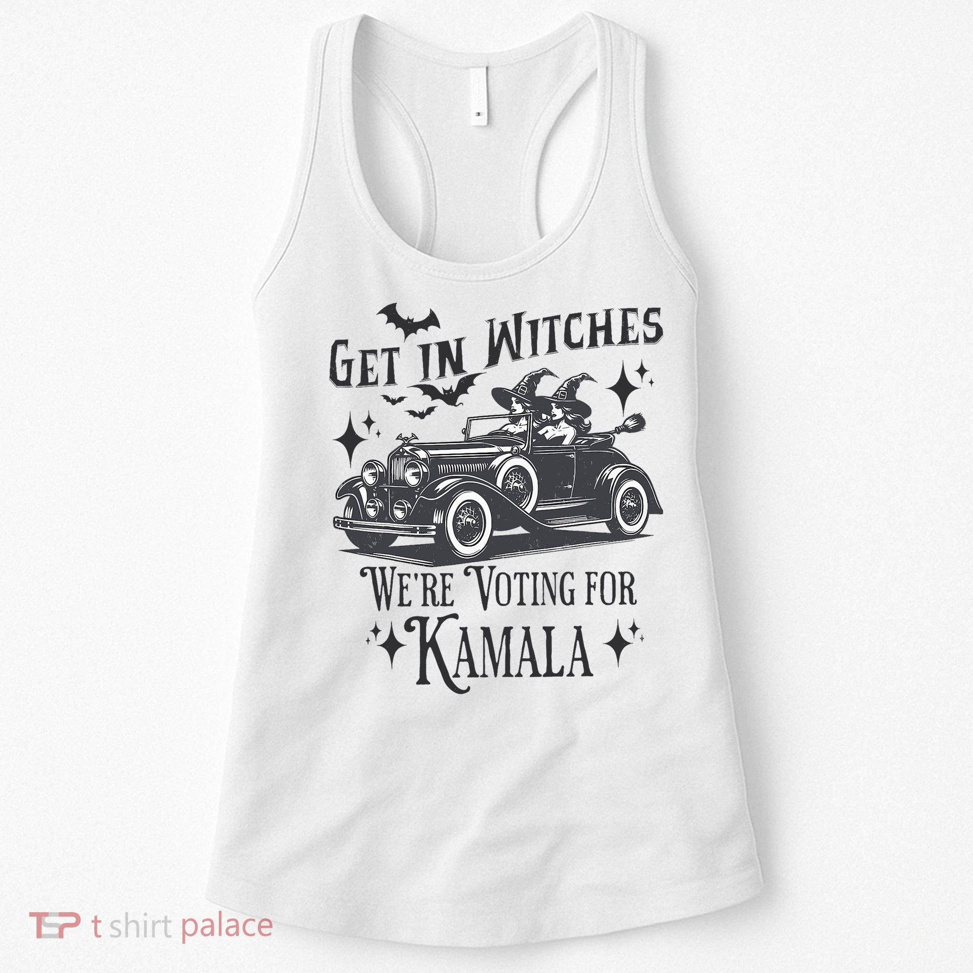Get In Witches WeRe Voting For Kamala Halloween Harris Women's Tank Top
