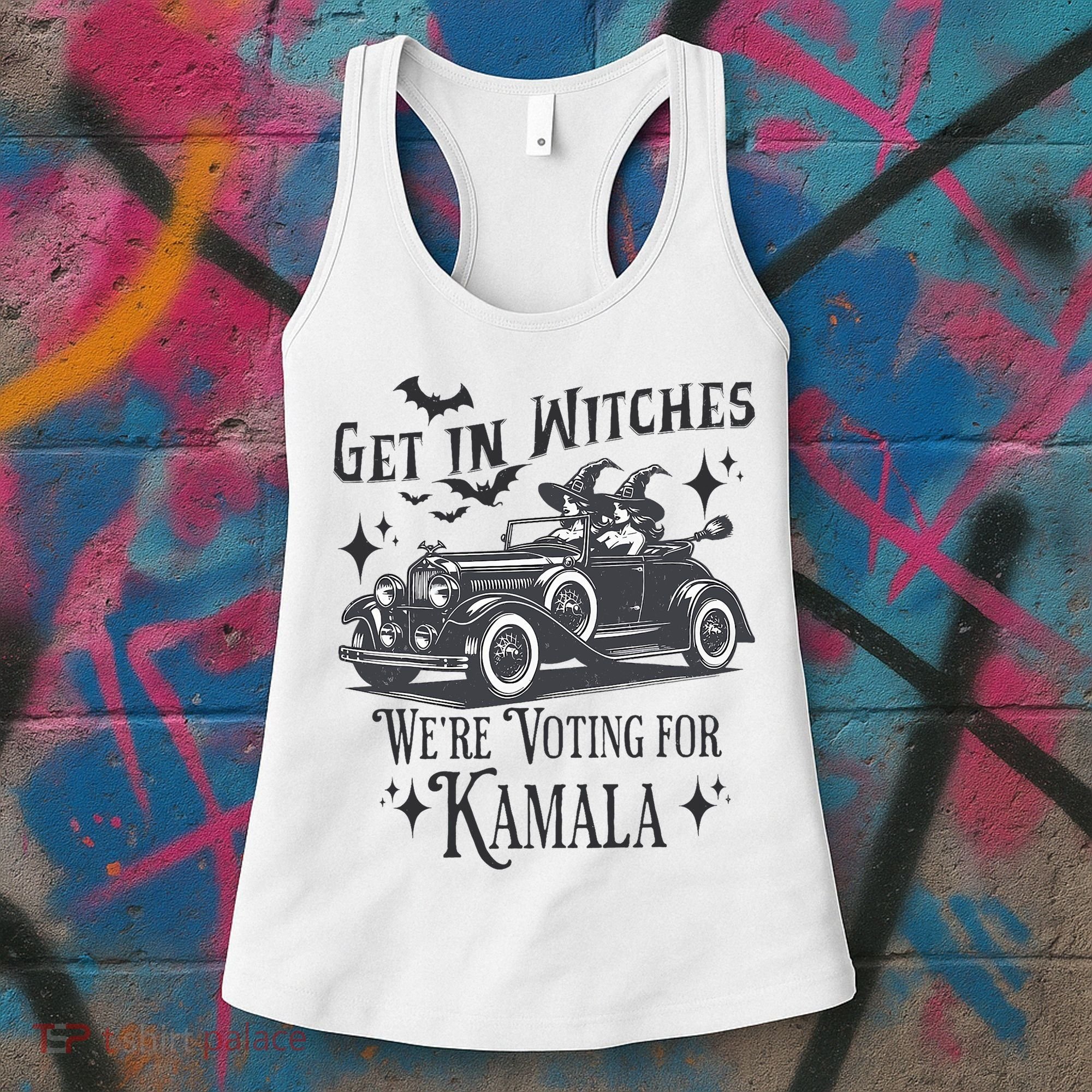 Get In Witches WeRe Voting For Kamala Halloween Harris Women's Tank Top