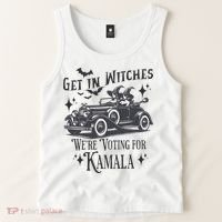 Get In Witches WeRe Voting For Kamala Halloween Harris Tank Top thumb 2