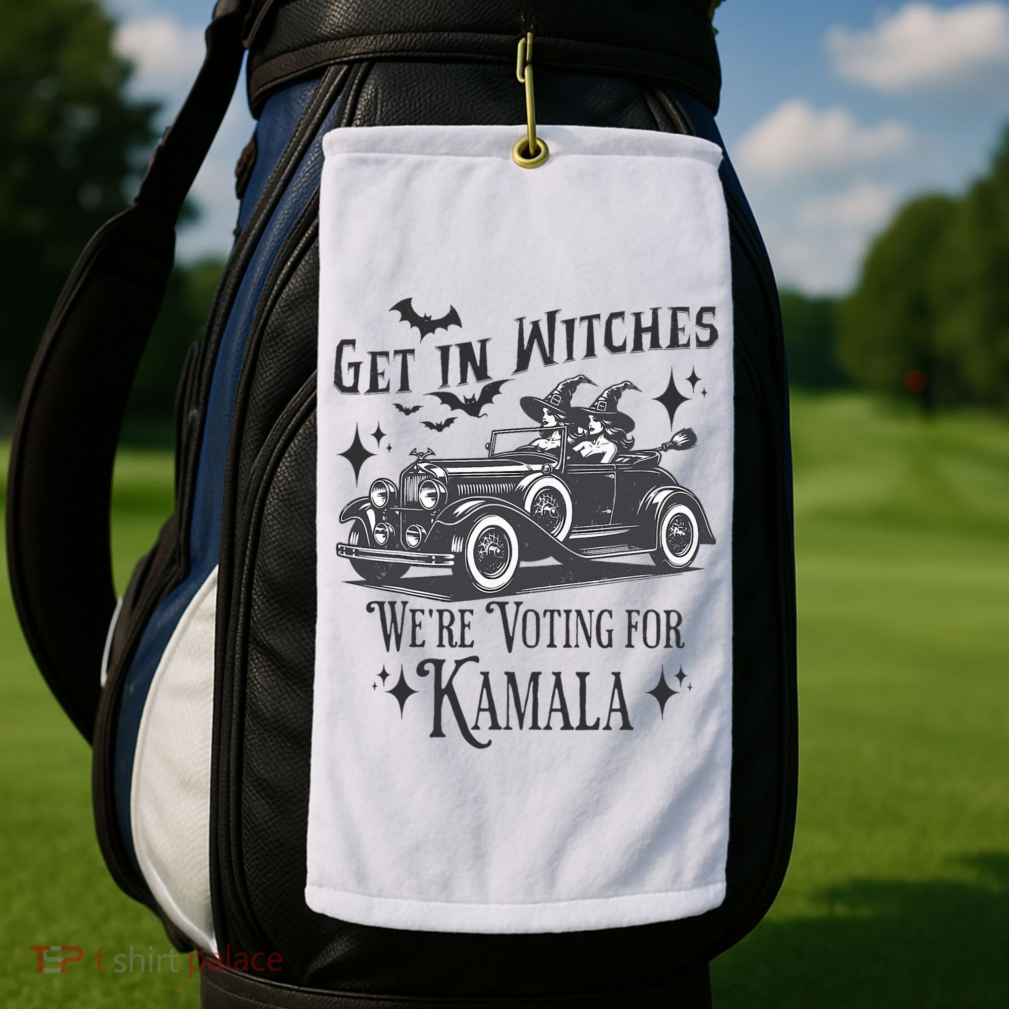 Get In Witches WeRe Voting For Kamala Halloween Harris Golf Towel