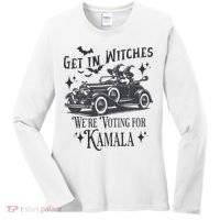 Get In Witches WeRe Voting For Kamala Halloween Harris Women's Long Sleeve Shirt thumb 0