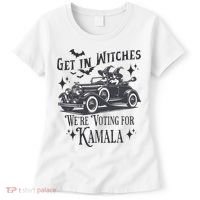Get In Witches WeRe Voting For Kamala Halloween Harris Women's T-Shirt thumb 0