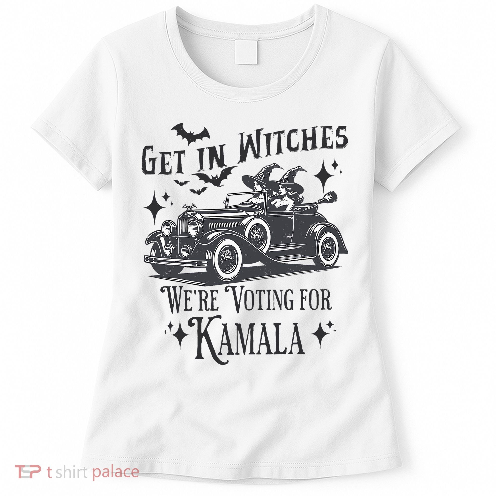 Get In Witches WeRe Voting For Kamala Halloween Harris Women's T-Shirt