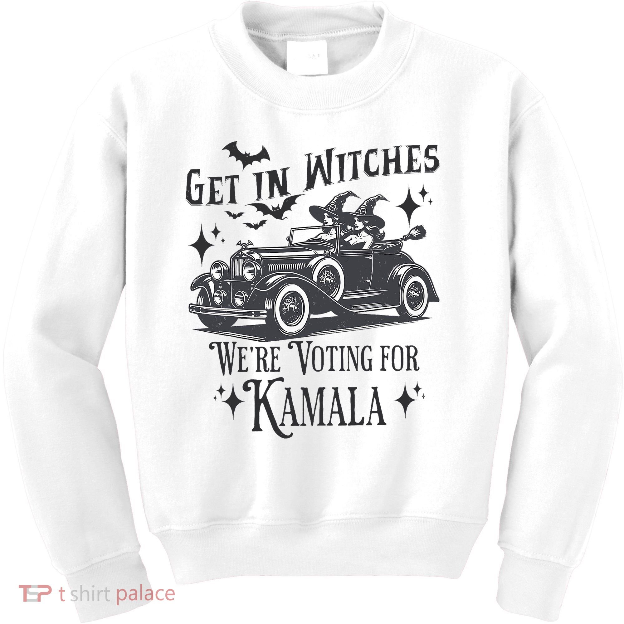 Get In Witches WeRe Voting For Kamala Halloween Harris Kids Sweatshirt