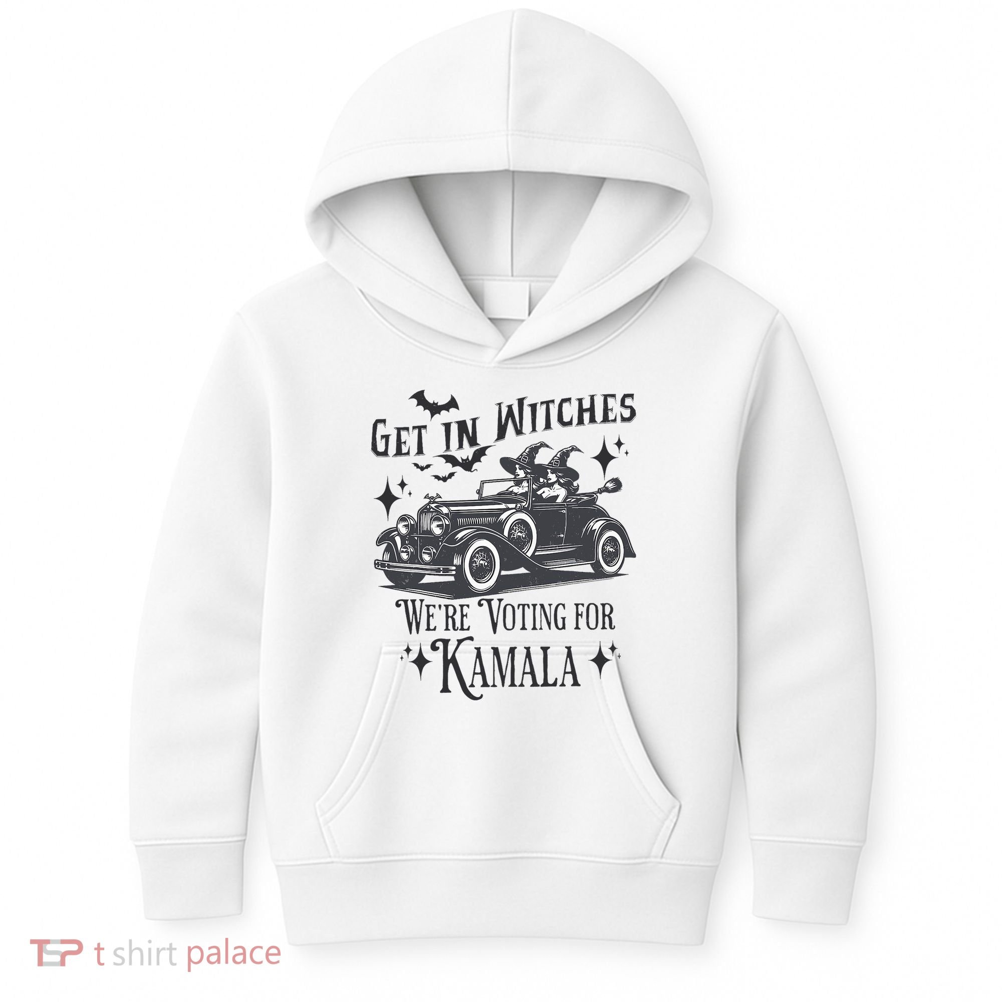 Get In Witches WeRe Voting For Kamala Halloween Harris Kids Hoodie