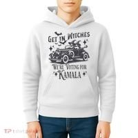 Get In Witches WeRe Voting For Kamala Halloween Harris Kids Hoodie thumb 4