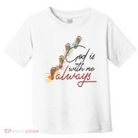 God Is With Me Always Footsteps Toddler T-Shirt thumb 0