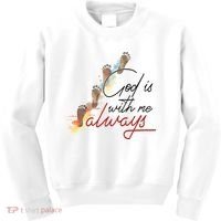 God Is With Me Always Footsteps Kids Sweatshirt thumb 0