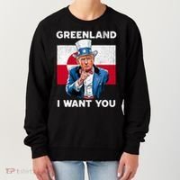 Greenland, I Want You! Funny Trump Meme Women's Sweatshirt thumb 0