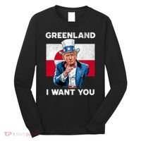 Greenland, I Want You! Funny Trump Meme Long Sleeve Shirt thumb 0