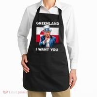 Greenland, I Want You! Funny Trump Meme Apron thumb 2