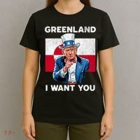Greenland, I Want You! Funny Trump Meme T-Shirt thumb 4
