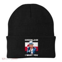 Greenland, I Want You! Funny Trump Meme Beanie thumb 0