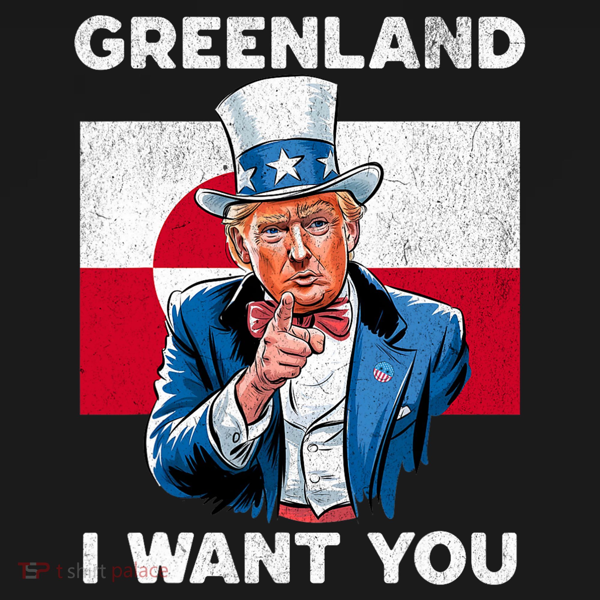 Greenland, I Want You! Funny Trump Meme Polo