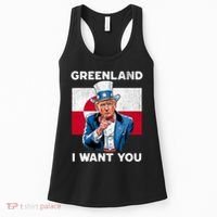 Greenland, I Want You! Funny Trump Meme Women's Tank Top thumb 0