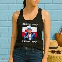 Greenland, I Want You! Funny Trump Meme Women's Tank Top thumb 2