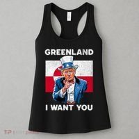 Greenland, I Want You! Funny Trump Meme Women's Tank Top thumb 3