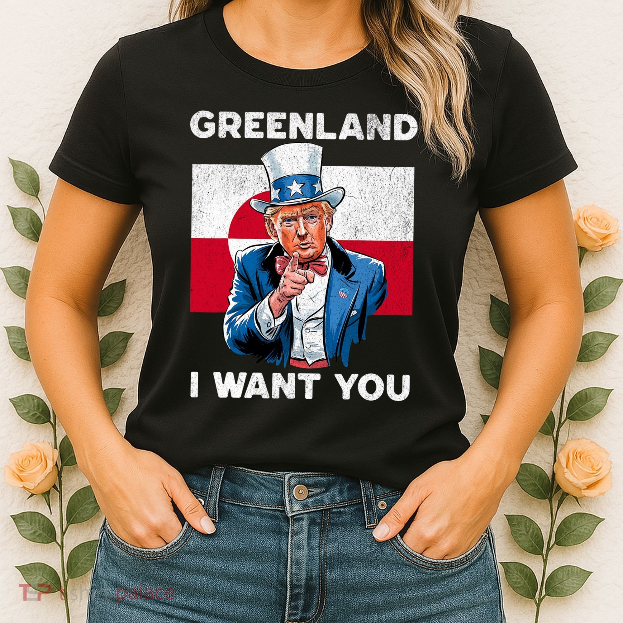 Greenland, I Want You! Funny Trump Meme Women's T-Shirt
