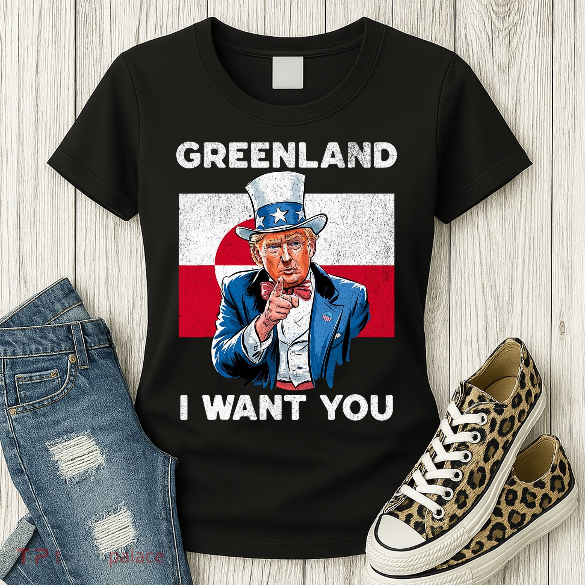 Greenland, I Want You! Funny Trump Meme Women's T-Shirt