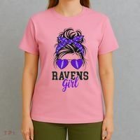 Girl Just A Girl Who Loves Raven T-Shirt thumb 4
