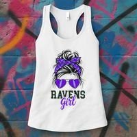 Girl Just A Girl Who Loves Raven Women's Tank Top thumb 3