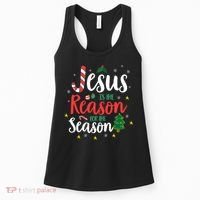 God Jesus Christ Is Reason For The Christmas Season Holiday Women's Tank Top thumb 0