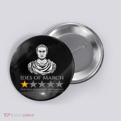 Gaius Julius Caesar Ides Of March Ancient Rome Meme Button
