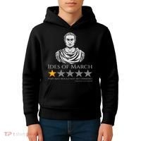 Gaius Julius Caesar Ides Of March Ancient Rome Meme Kids Hoodie thumb 4
