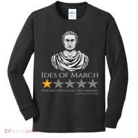 Gaius Julius Caesar Ides Of March Ancient Rome Meme Kids Long Sleeve Shirt thumb 0