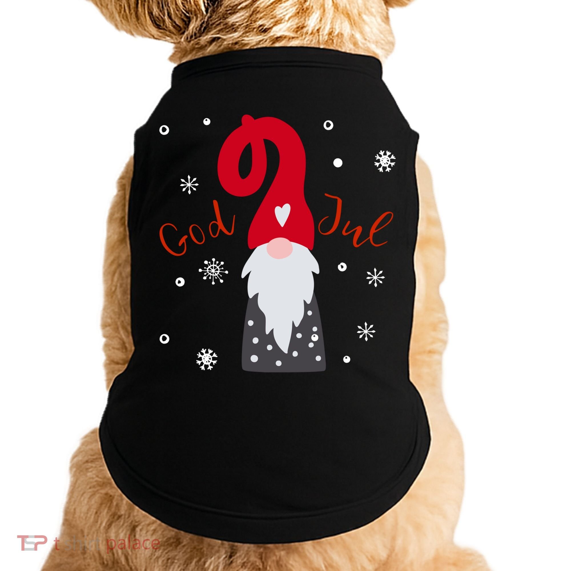 God Jul Gnome Tomte Tee Lefse Xmas Gift Santa Christmas Gift Doggie Tank