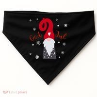 God Jul Gnome Tomte Tee Lefse Xmas Gift Santa Christmas Gift USA-Made Doggie Bandana thumb 0