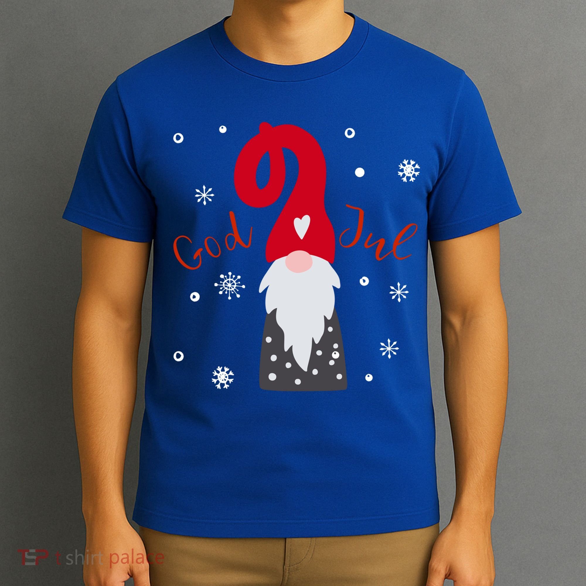 God Jul Gnome Tomte Tee Lefse Xmas Gift Santa Christmas Gift T-Shirt