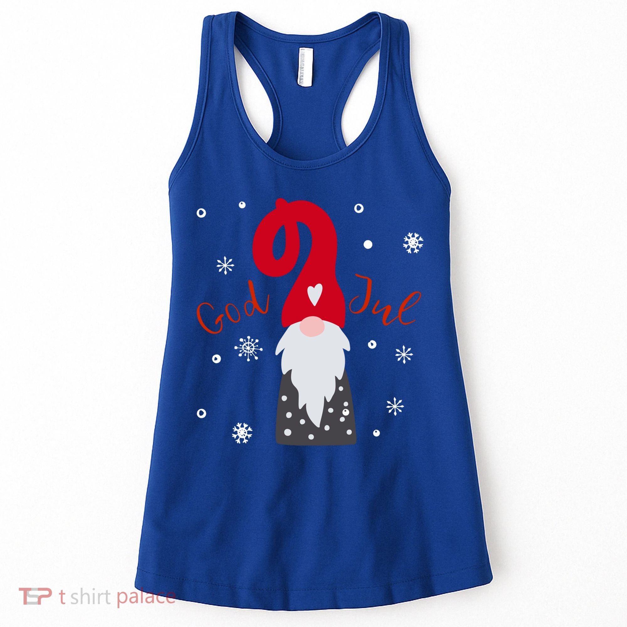 God Jul Gnome Tomte Tee Lefse Xmas Gift Santa Christmas Gift Women's Tank Top