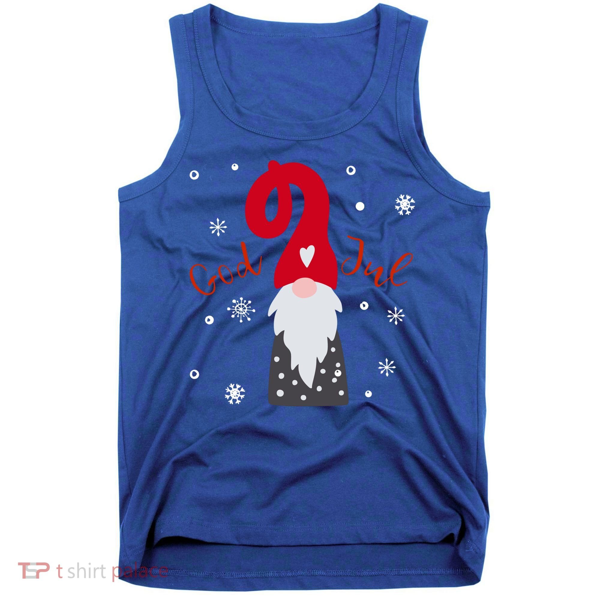 God Jul Gnome Tomte Tee Lefse Xmas Gift Santa Christmas Gift Tank Top