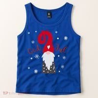 God Jul Gnome Tomte Tee Lefse Xmas Gift Santa Christmas Gift Tank Top thumb 2