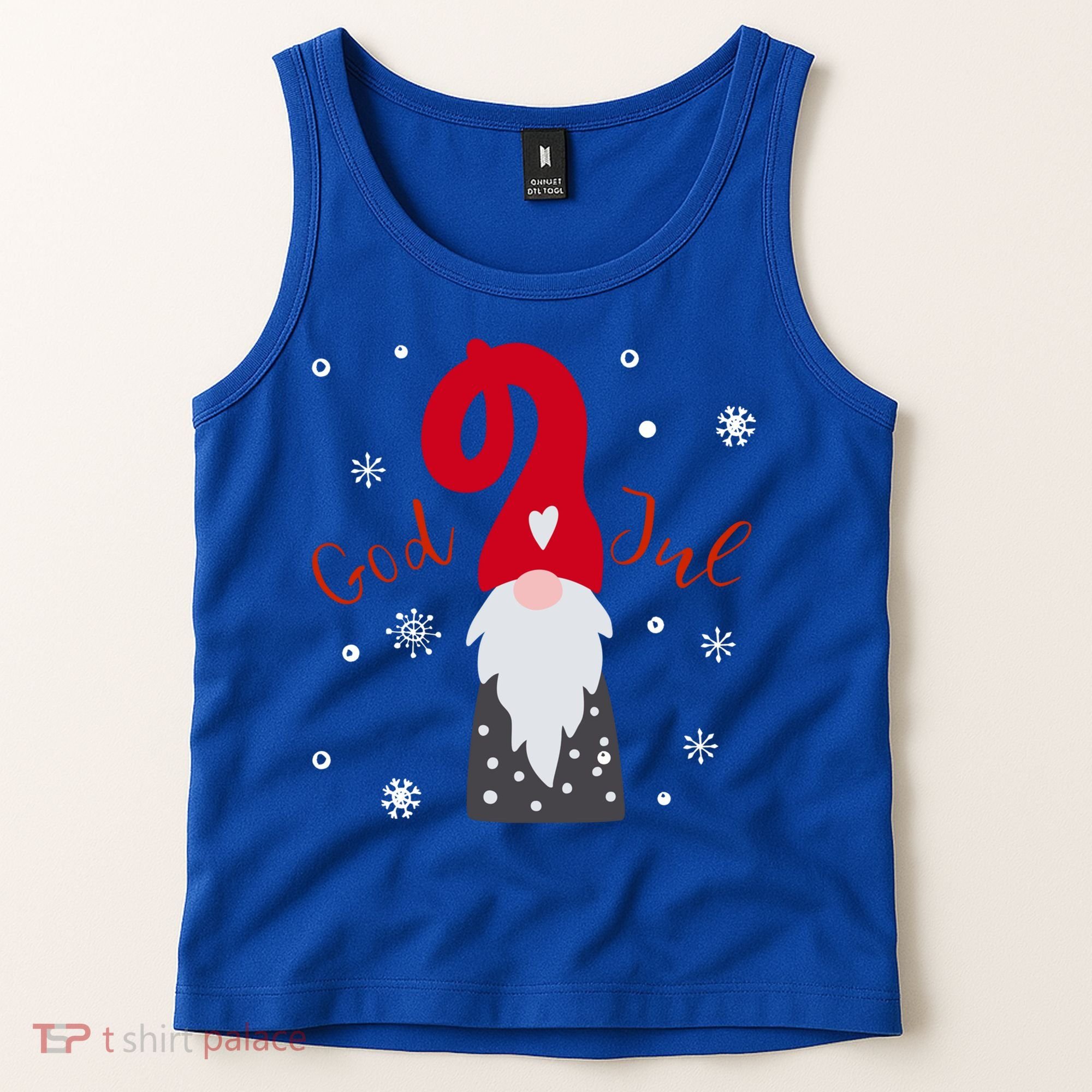 God Jul Gnome Tomte Tee Lefse Xmas Gift Santa Christmas Gift Tank Top