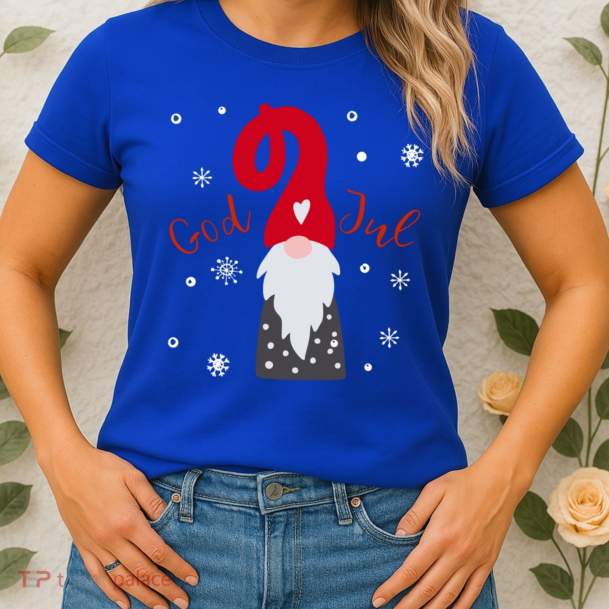 God Jul Gnome Tomte Tee Lefse Xmas Gift Santa Christmas Gift Women's T-Shirt