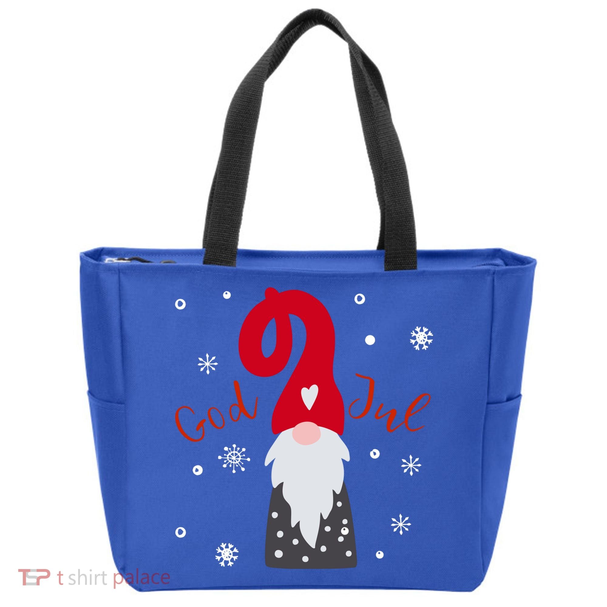God Jul Gnome Tomte Tee Lefse Xmas Gift Santa Christmas Gift Tote Bag