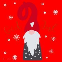 God Jul Gnome Tomte Tee Lefse Xmas Gift Santa Christmas Gift Santa Hat thumb 1
